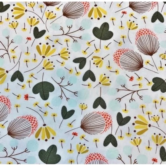 Matilda Jane Sz M Floral Print Ruffled Top Flutter Sleeve Spring Summer Womens - Picture 6 of 9